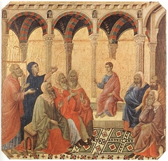 Disputation with the Doctors by Duccio di Buoninsegna