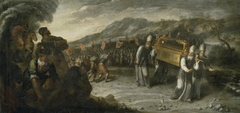 El paso del río Jordán con el Arca de la Alianza by Juan Montero de Rojas