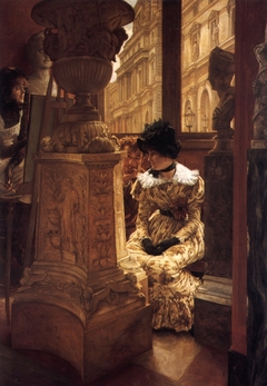 En el Louvre (L’Esthetique) by James Tissot