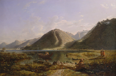 End of Lake Geneva by Francis Danby