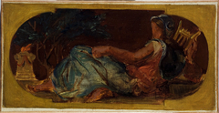 Esquisse pour le salon de la Paix à l'Hôtel de Ville de Paris : Minerve by Eugène Delacroix