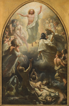 Esquisse pour Notre-Dame- de- La- Croix : La Descente de Jésus-Christ dans les limbes by Pierre Claude François Delorme