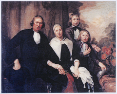 Family Portrait of De Lange by Jan de Bray