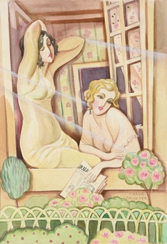 Femmes à la fenêtre by Gerda Wegener