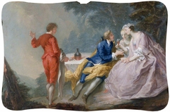 Fête galante: Conversation Piece by Antoine Watteau