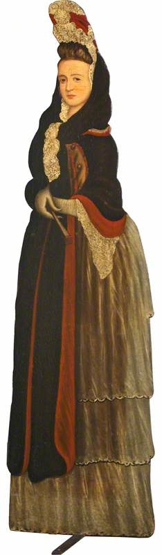 Figure of Lady in Queen Anne Dress (dummy board) by Anonymous