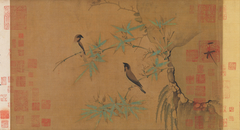 Finches and bamboo by Emperor Huizong of Song