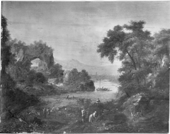 Flusslandschaft by Johann Christian Vollerdt