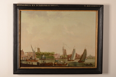 Gezicht op de Hoge Brug en Schermerpoort, 1800 by Ouker Rondhout