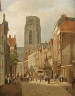 Gezicht op de Laurenskerk by Franciscus Lodewijk van Gulik