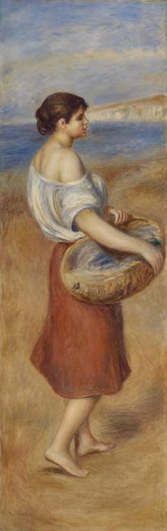 Girl with Basket of Fish (Pêcheuse de poissons) by Auguste Renoir