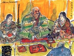 Hand-Painted Storyboard Painting for Kagemusha by Akira Kurosawa