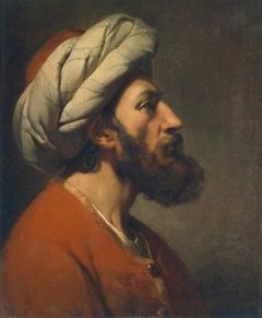 Head of an oriental man by Jean-François Portaels