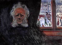 Henrik Ibsen at the Grand Café by Edvard Munch