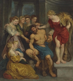 Hercules and Omphale by Rubens studio