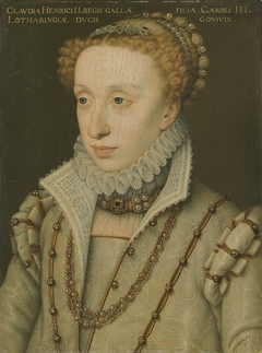 Herzogin Claudia, Tochter Heinrichs II. von Frankreich (Werkstatt) by François Clouet