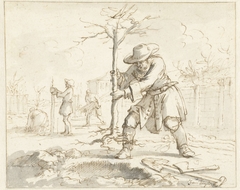 Het planten van bomen by Jan Luyken