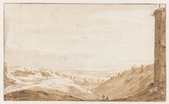 Heuvelachtig landschap bij de Namenpoort van Brussel by Jan de Bisschop