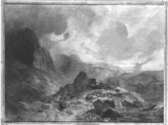 Hochgebirgslandschaft by Eduard Schleich the Elder