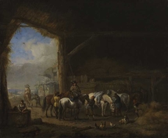 Horse Stable by Philips Wouwerman