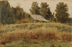 House on the edge by Ivan Shishkin