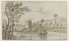 Huis De Kluys bij Brussel by Josua de Grave