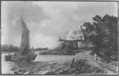 Hütte an einem Kanal (Nachfolger?) by Bonaventura Peeters