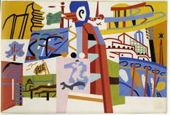 Impression of the New York World's Fair (mural study, Communications Building, World's Fair, Flushing, New York) by Stuart Davis