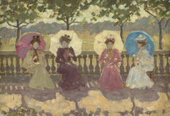 In the Park, Paris by Maurice Prendergast