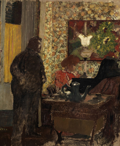 Interieur mit Misia Natanson am Klavier by Édouard Vuillard