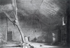 Interior of a Barn by Herman Saftleven