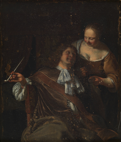 Interior with Man and Woman by Frans van Mieris the Elder