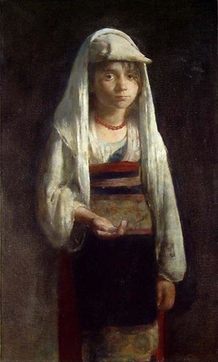 Italian Beggar Girl by Hans Heyerdahl