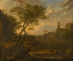 Italian Landscape by Jan van Huysum