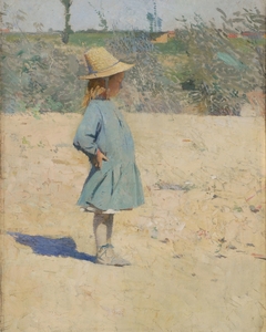 Jeune paysanne (étude en plein soleil) by Henri-Jean Guillaume Martin