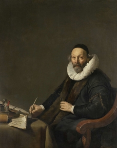 Johannes Wttenbogaert (1557-1644). Remonstrant Minister in The Hague by Jacob Adriaensz Backer