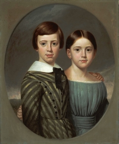 John Oscar Kent and His Sister, Sarah Eliza Kent by Samuel Lancaster Gerry