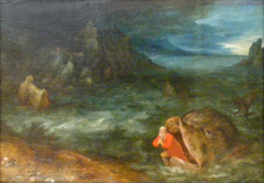 Jonas entsteigt dem Walfisch by Jan Brueghel the Elder
