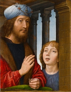 King David and a boy by Hans Memling