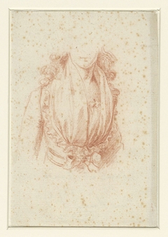 Kostuumstudie voor een portret van Madame Moreau by Unknown Artist