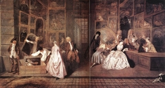l'Enseigne de Gersaint by Antoine Watteau