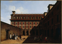 La prison des Madelonnettes, rue des Fontaines by Louis-Léopold Boilly