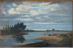 La Seine à Villeneuve-Saint-Georges by Théodore Rousseau