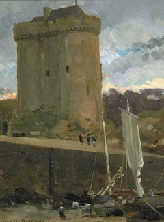 La Tour de Solidor at St. Severin, Normandy by James Carroll Beckwith