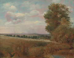 Landscape at Hampstead, with Harrow in the Distance by Lionel Bicknell Constable