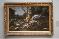 Landscape with hunting by Paul de Vos