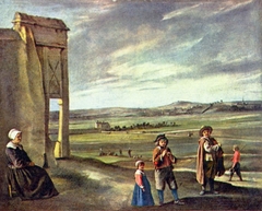 Landscape with Peasants by Louis Le Nain