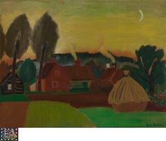 Landschap bij avond by Gustave De Smet