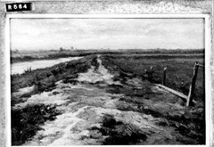 Landschap met zandweg en sloot by Johannes Hubertus Leonardus de Haas