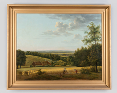 Landschap op Rosendael met gezicht op de IJssel by Gerrit Jan Michaëlis